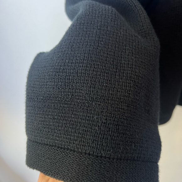 J.Crew Emilie Patch-Pocket Sweater Lady Jacket Cardigan Black Gold‎ Buttons XXL - Picture 9 of 10